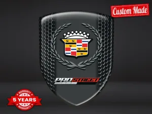 Cadillac Pegatina Silicona Diseño Lujo Estilo Cúpula Alta Gama ST
